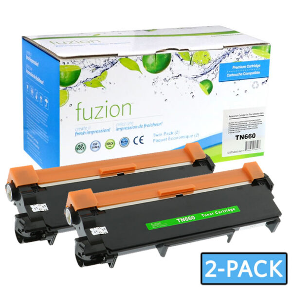 Brother TN660 Compatible Toner High Yield - (2/Pack)