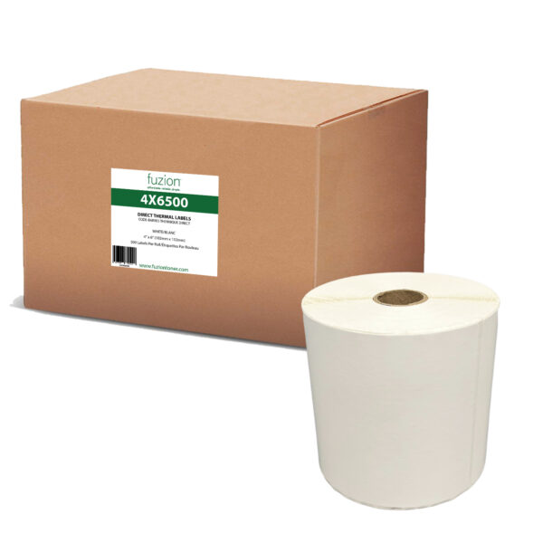 Desktop Direct Thermal Labels - 4" x 6" - White - 500 Roll