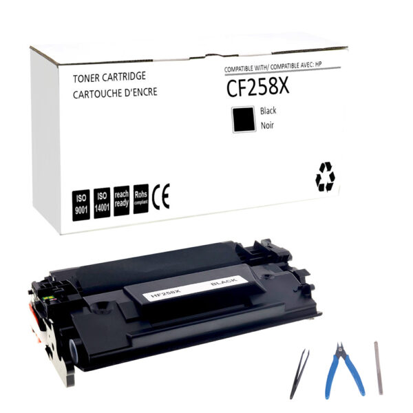 White Box CF258X Compatible Toner High Yield - Black (No Chip)